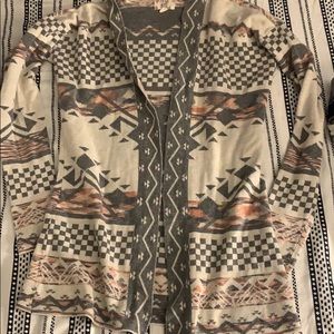 Printed cardigan